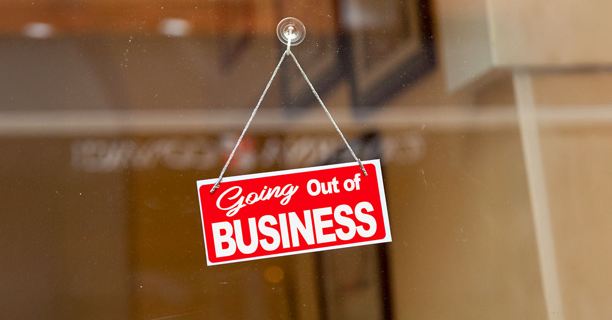 Going out of busines - Closed sign